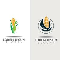 majs enkel logotyp design lantbruk jordbruk vektor