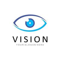 vision eye logotyp vektor