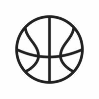 Basketball-Gliederungssymbol vektor