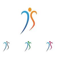 Gesundheit Menschen Logo Vektor Illustration Design-Vorlage