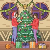 Weihnachtsbaumkonzept vektor