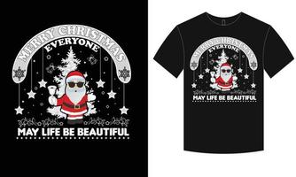 Weihnachts-T-Shirt-Design vektor
