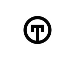 t logotyp design vektor mall