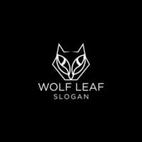 Wolfskopf-Logo-Design-Vektor-Illustration vektor