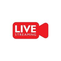 live stream-logotypdesign. vektor illustration