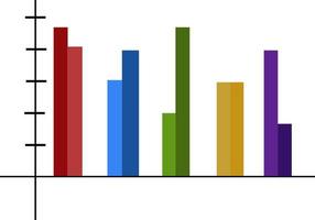 en färgrik Diagram, vektor eller Färg illustration.