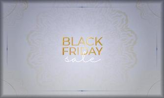 Vintage Beige Black Friday Sale Banner vektor