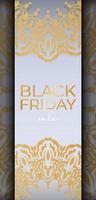 baner sale black friday beige mit vintage ornament vektor