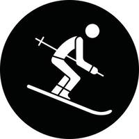 Ski, der leicht geändert oder bearbeitet werden kann vektor