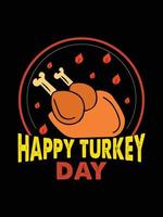 Thanksgiving-Typografie-T-Shirt-Design oder Happy Thanksgiving-Vektor-Poster-Design vektor