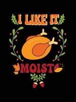 Thanksgiving-Typografie-T-Shirt-Design oder Happy Thanksgiving-Vektor-Poster-Design vektor