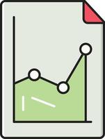 diagrammberichtsvektorillustration auf einem hintergrund. hochwertige symbole. vektorikonen für konzept und grafikdesign. vektor