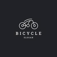 Fahrrad-Logo-Symbol-Design-Vorlage-Vektor-Illustration vektor