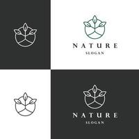 Natur-Logo-Symbol flache Design-Vorlage vektor