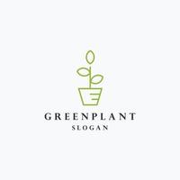 grüne pflanze logo symbol design vorlage vektor illustration