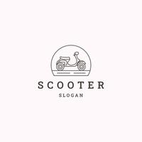Scooter-Logo-Symbol-Design-Vorlage-Vektor-Illustration vektor