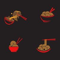 spaghetti mat tecken symbol illustration vektor