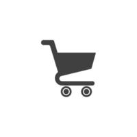 Warenkorb-Vektorsymbol, Online-Shopping-Schild vektor