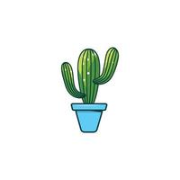 Kaktus-Vektor-Symbol-Illustration vektor