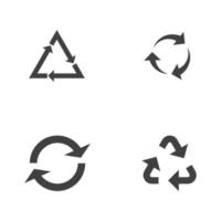 Recycling-Symbole Vektor-Illustration-design vektor