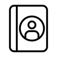 Telefonbuch-Icon-Design vektor