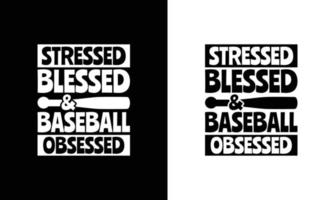 Baseball-Zitat-T-Shirt-Design, Typografie vektor