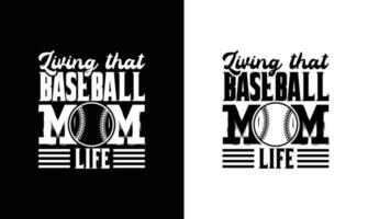 Baseball-Zitat-T-Shirt-Design, Typografie vektor