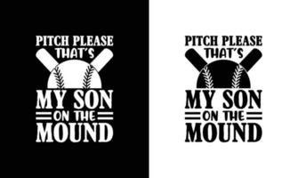 Baseball-Zitat-T-Shirt-Design, Typografie vektor
