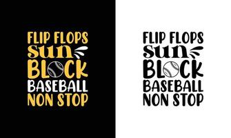 Baseball-Zitat-T-Shirt-Design, Typografie vektor