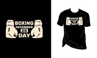 Boxing Day T-Shirt Design-Vektor-Illustration vektor