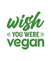 Essen Sie Veganer, retten Sie Leben, Logo, Vektor-T-Shirt-Design vektor