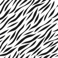 sömlös vektor svart och vit zebra mönster