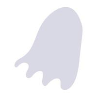 Halloween-Geist-Silhouette im abstrakten Stil vektor