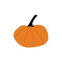 Herbstkürbispflanze Landwirtschaftssymbol. Herbstdeko. frisches gesundes essen. vektor