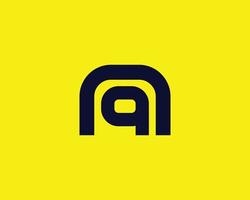 aq qo-Logo-Design-Vektorvorlage vektor