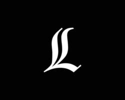 l ll logotyp design vektor mall