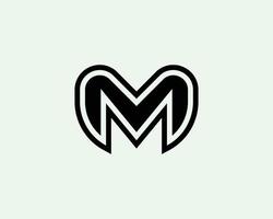 m mm Logo-Design-Vektorvorlage vektor