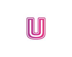 u uu Logo-Design-Vektorvorlage vektor