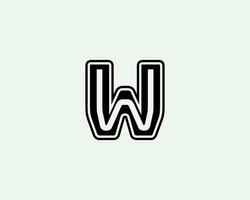 w ww Logo-Design-Vektorvorlage vektor