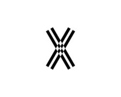 x xx logotyp design vektor mall