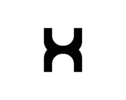 h logotyp design vektor mall