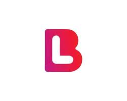 bl lb logotyp design vektor mall