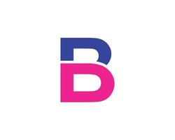 bd db logotyp design vektor mall