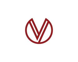 v logotyp design vektor mall