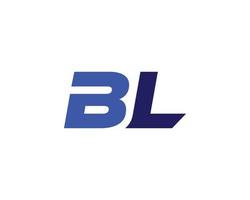 bl lb logotyp design vektor mall