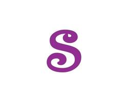 s logotyp design vektor mall