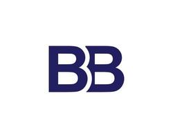 bb logotyp design vektor mall