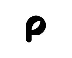 p logotyp design vektor mall