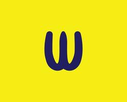 w ww logotyp design vektor mall