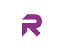 r logotyp design vektor mall